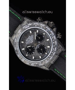 Rolex Daytona DiW Forged Cabon Casing 1:1 Mirror Replica with Nylon Strap 