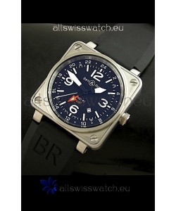 Bell and Ross BR01-93 GMT Japanese Replica Watch in Steel Case