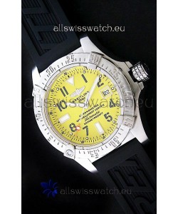 Breitling Seawolf Swiss Automatic Watch in Yellow Dial