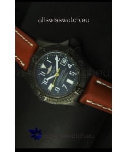 Breitling Seawolf PVD Coated Swiss Watch - Arabic Markers