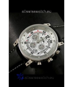 B.R.M.0011G6 Japanese Replica Quartz Watch in White Dial