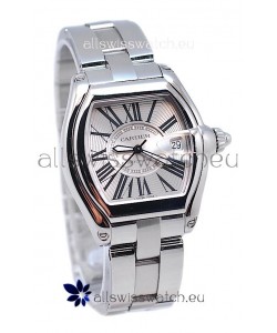 Cartier Roadster Swiss Ladies Swiss Watch in Silver Dial