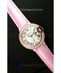 Cartier Swiss Ladies Replica Watch in Rose Gold Casing