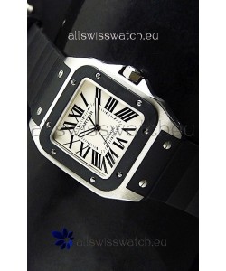 Cartier Santos Swiss Replica Watch in White Dial