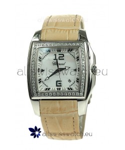 Chopard Two O Ten Ladies Swiss Replica Watch in Yellow Strap