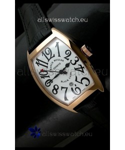 Franck Muller Black Casa in Japanese Replica Watch White Dial