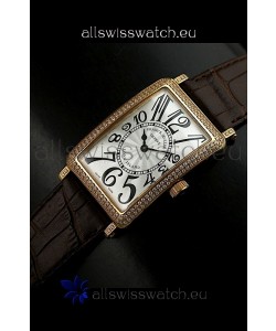 Franck Muller Long Island Japanese Replica Watch in White Dial