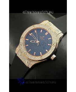Hublot Big Bang Classic Fusion Swiss Watch in Diamonds Embedded Case