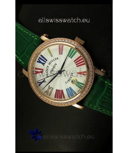Franck Muller Master of Complications Liberty Japanese Watch in Green Strap