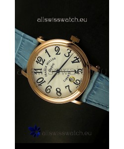 Franck Muller Master of Complications Liberty Japanese Watch Blue Strap