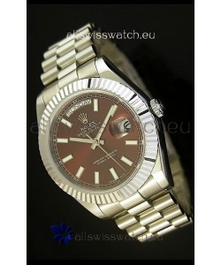 Rolex Day Date II 41MM Swiss Replica Watch - Green Dial - 1:1 Mirror Replica Watch 