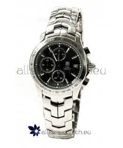 Tag Heuer Link 200 Meters Japanese Replica Quartz Watch in Black Dial