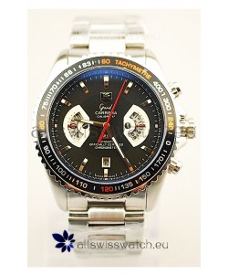 Tag Heuer Grand Carrera RS2 Japanese Replica Watch in Black Dial