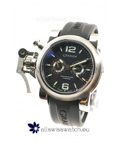 Graham Chronofighter Oversize Diver Japanese Replica Watch in Black Dial