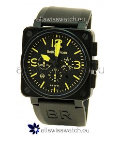 Bell and Ross BR01-94 Edition Swiss Replica Automatic Watch in Yellow Markers