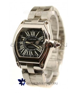 Cartier Roadster Swiss Replica GMT Watch in Black Dial