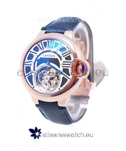 Cartier Ballon de Bleu Flying Tourbillon Swiss Rose Gold Watch