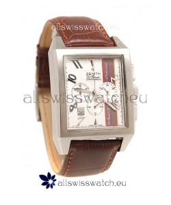 Zenith El Primero 40th Anniversary Chronograph Japanese Watch in White Dial