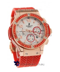 Hublot Gold Big Bang Tutti Fruitti Red Swiss Replica Watch
