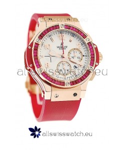 Hublot Gold Big Bang Tutti Fruitti Red Swiss Replica Watch