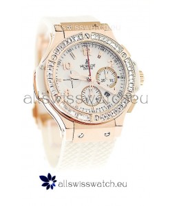 Hublot Big Bang Snow Edition Swiss Watch in Pink Gold Casing