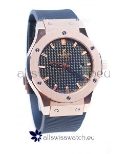 Hublot Classic Fusion Rose Gold Carbon Dial Watch