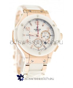 Hublot Big Bang 18K Pink Gold Casing Swiss Watch 