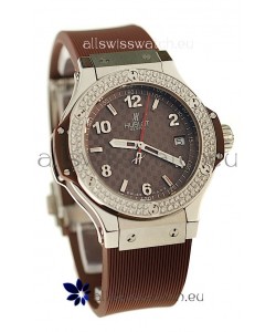 Hublot Big Bang King Cappuccino Diamonds Swiss Replica Quartz Watch