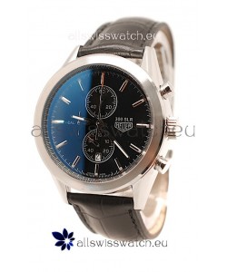 Tag Heuer Carrera Cal. 1887 Chronograph Japanese Watch in Black Strap