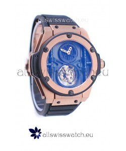 Hublot King Power Vendome Manufacture Tourbillon Swiss Rose Gold Watch