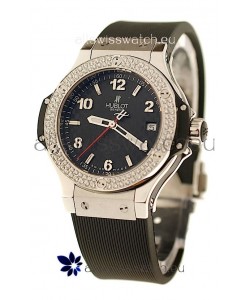 Hublot Big Bang Steel Collection Diamond Swiss Quartz Watch