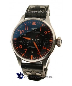 IWC Big Pilot Swiss Replica Watch in Orange Markers