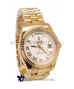 Rolex Day Date II Gold Japanese Replica Watch