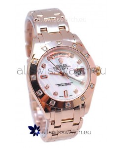 Rolex Day Date White Mother of Pearl Swiss Replica Watch