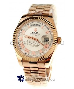 Rolex Day Date Pink Gold Swiss Replica Watch