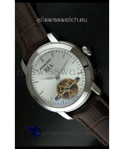 Audemars Piguet Jules Tourbillon Japanese Replica Watch in Silver Dial