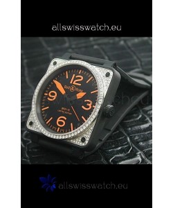 Bell and Ross BR01 92 Swiss Watch with Diamonds Bezel