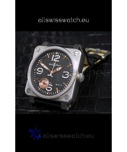 Bell and Ross BR013 97 Power Reserve Swiss Watch in Black Dial