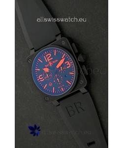 Bell and Ross BR01-94 7750 Swiss Watch in Red Markings