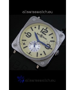 Bell & Ross Japanese Watch in Gold Ivory Dial