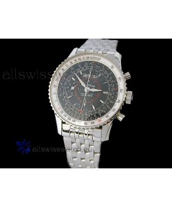 Breitling Navitimer World Swiss Replica Watch in Black Dial