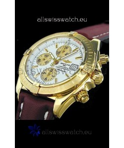Breitling Evolution Swiss Replica Watch in Gold Case