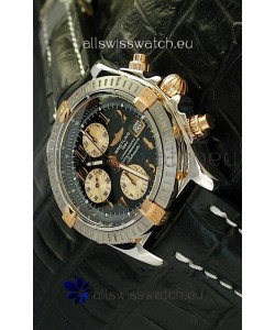 Breitling Windrider Swiss Replica Watch in Black Dial Steel Case
