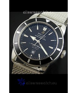 Breitling SuperOcean Swiss Replica Watch with Mesh Steel Strap - Ultimate Mirror Replica