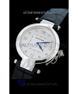 Cartier Pasha de Swiss Replica Automatic Watch in White Dial