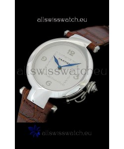 Cartier Pasha de Swiss Replica Automatic Watch in White Dial