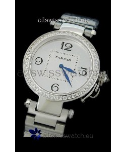 Cartier Pasha de Swiss Replica Automatic Watch in White Dial