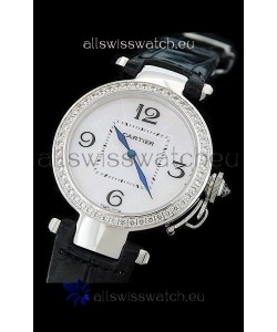 Cartier Pasha de Swiss Replica Automatic Watch in White Dial