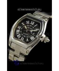 Cartier Roadster Swiss Replica Watch in Black Dial