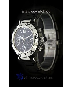 Cartier Pasha de Swiss Replica Watch in Black Dial